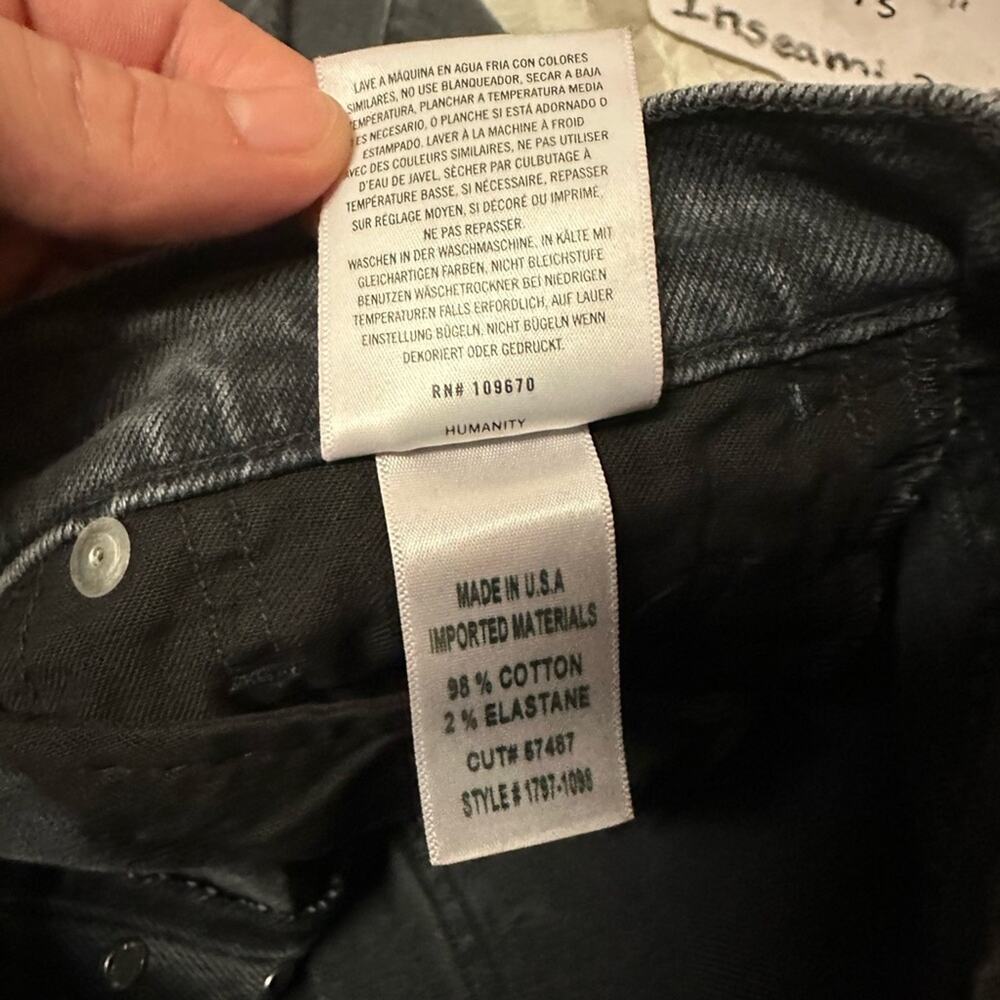 Citizens of Humanity COH Emerson Slim Boyfriend Jean Whisper Wash Gray Size 25 - Picture 13 of 13